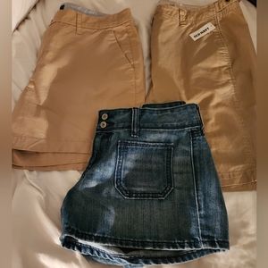 3 pairs of Old Navy shorts  NWT Sz10